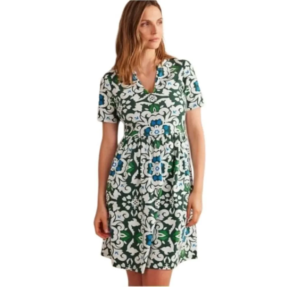 boden notch neck jersey dress Notch Neck Jersey Maxi Dress-Navy